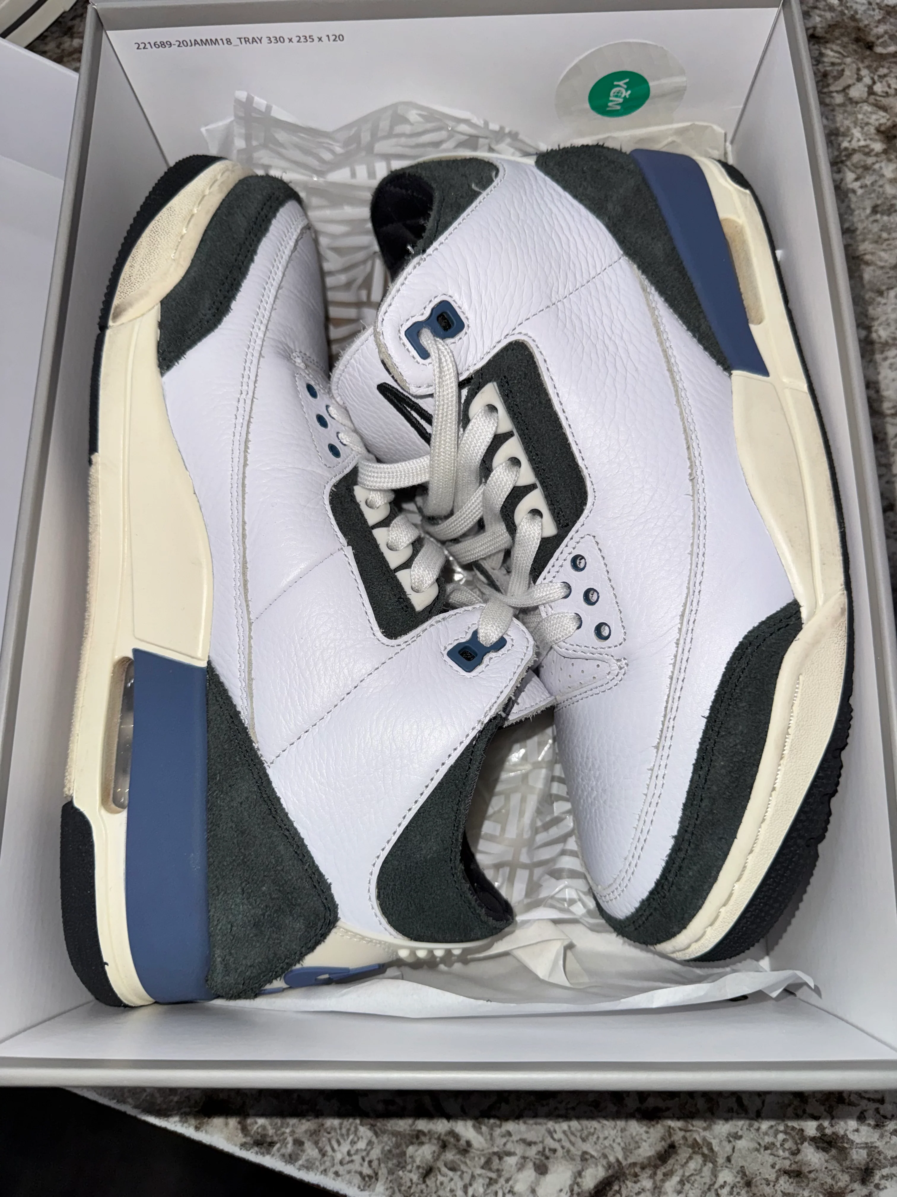 Jordan 3 Retro OG SP A Ma Maniére Diffused Blue Diffused Blue - Image 5