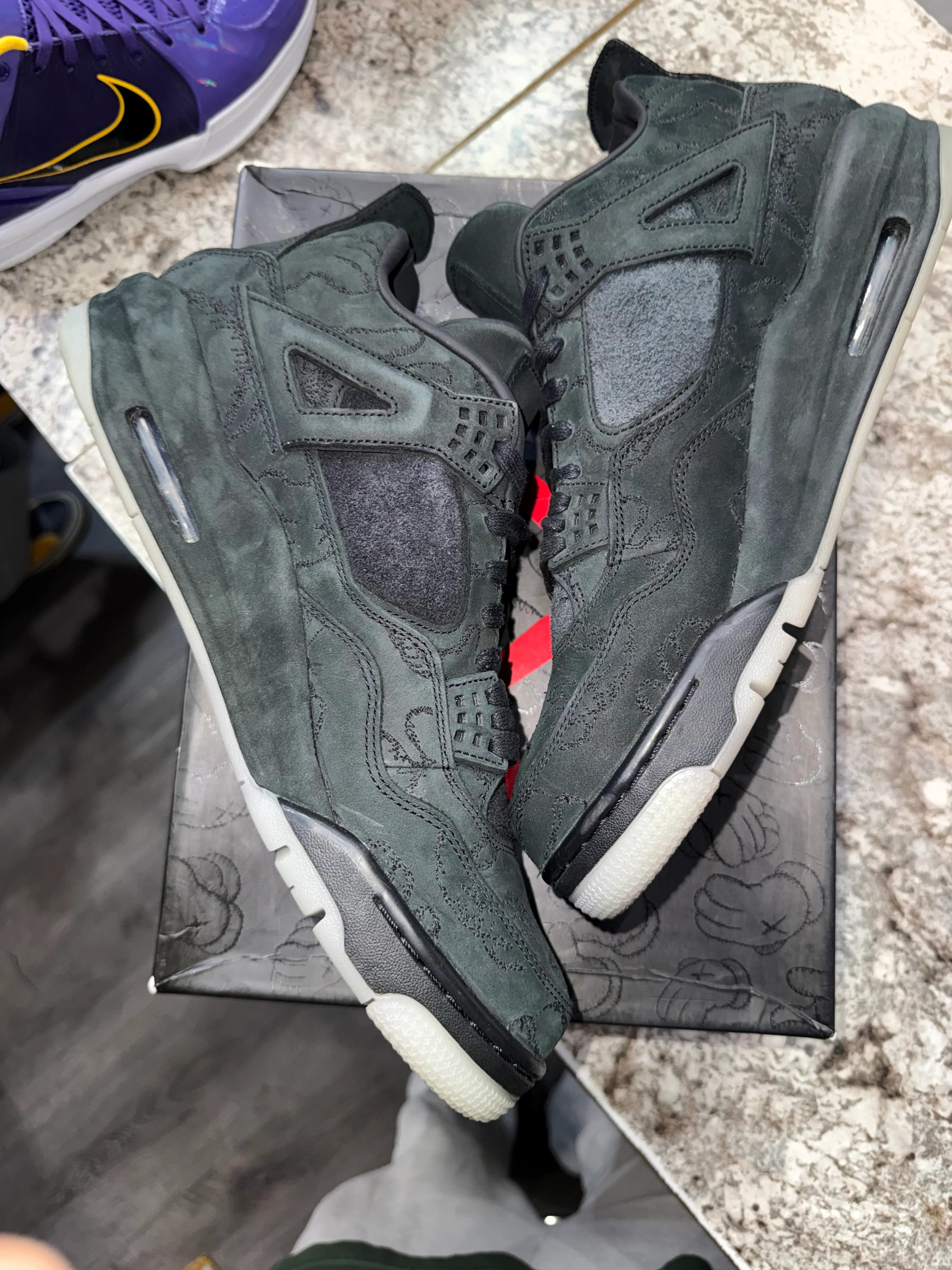 Jordan 4 Retro Kaws Black - Image 5