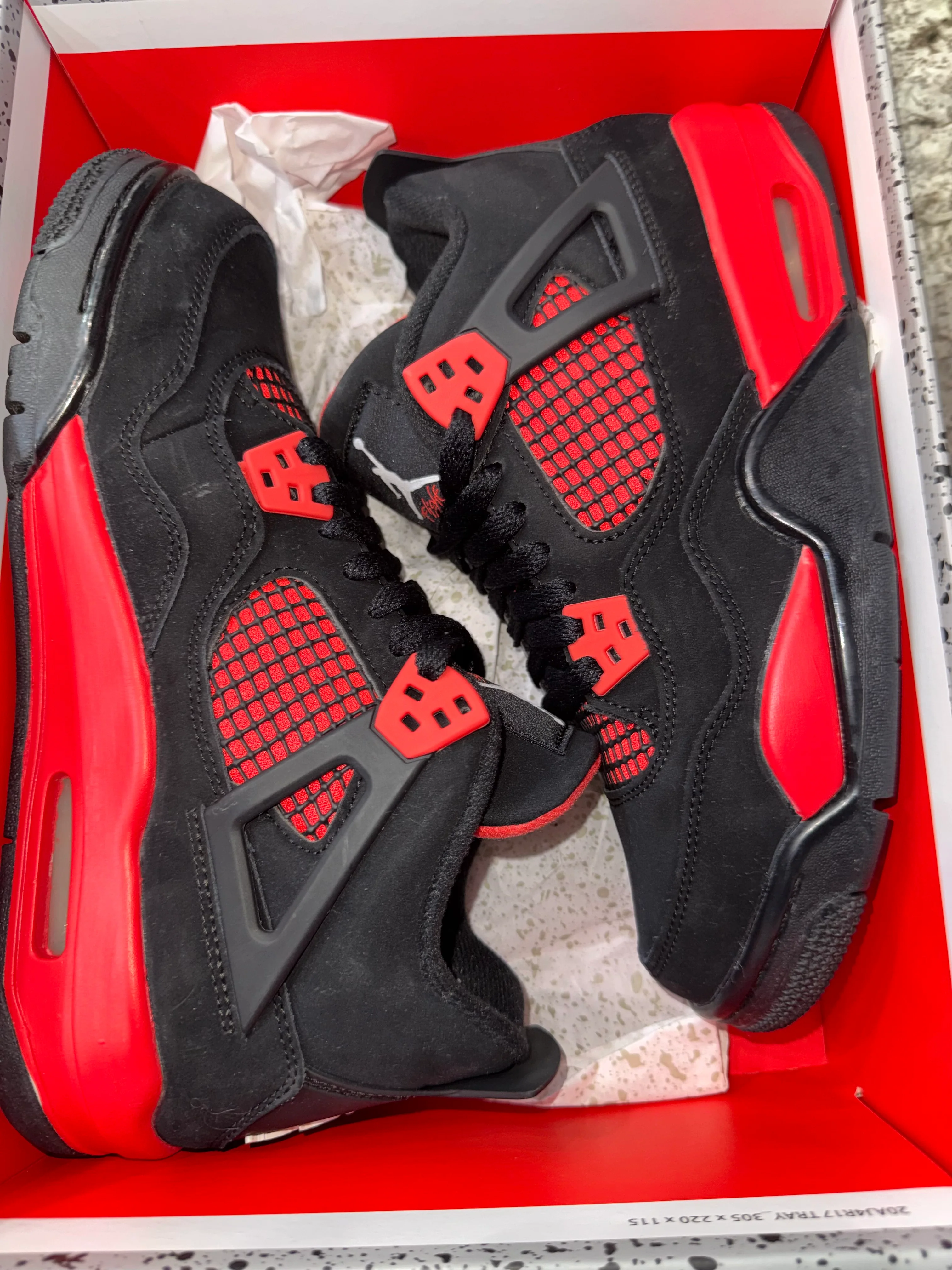Jordan 4 Retro Red Thunder (GS) - Image 5