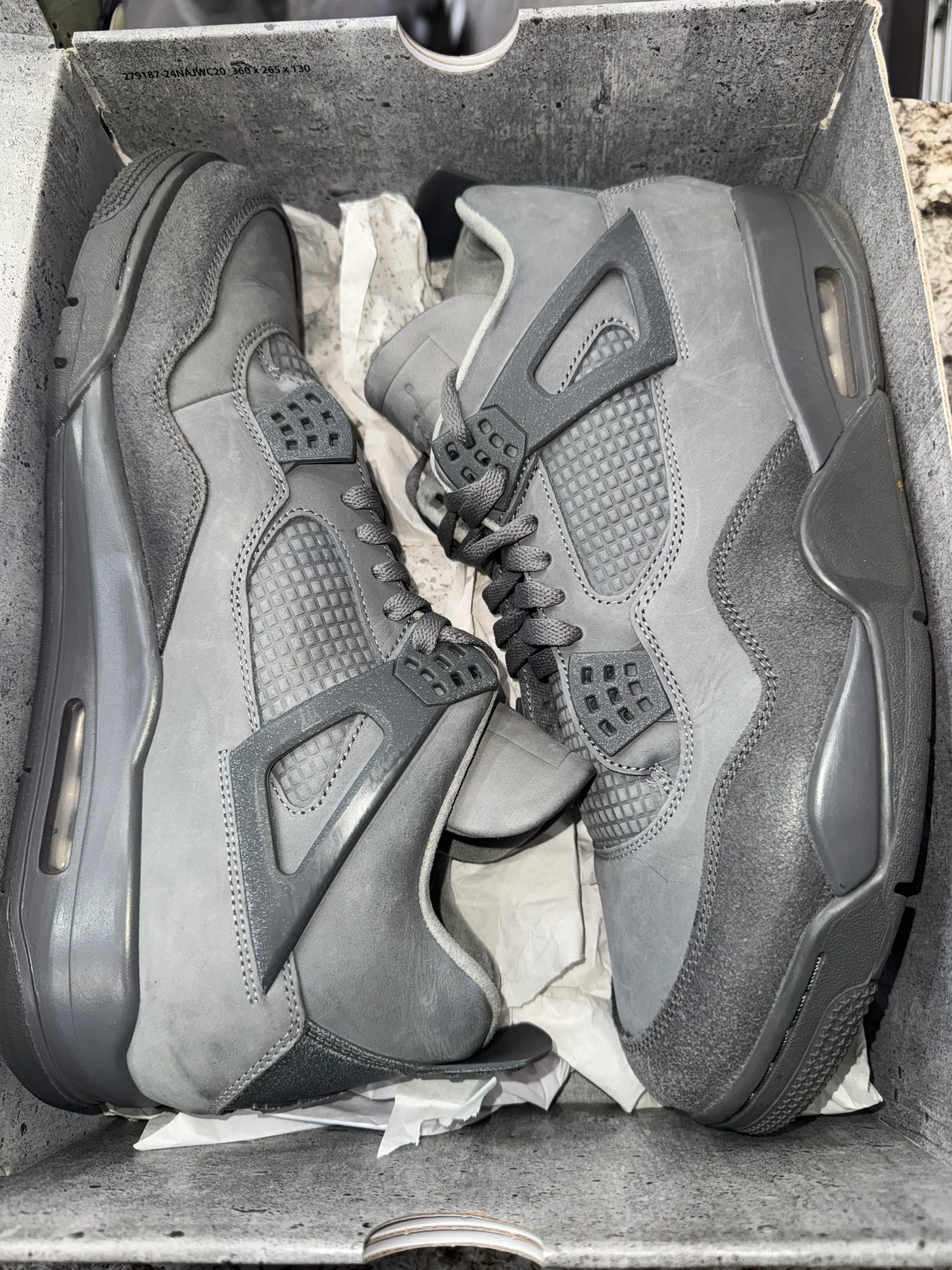 Jordan 4 Retro SE Paris Olympics Wet Cement - Image 4